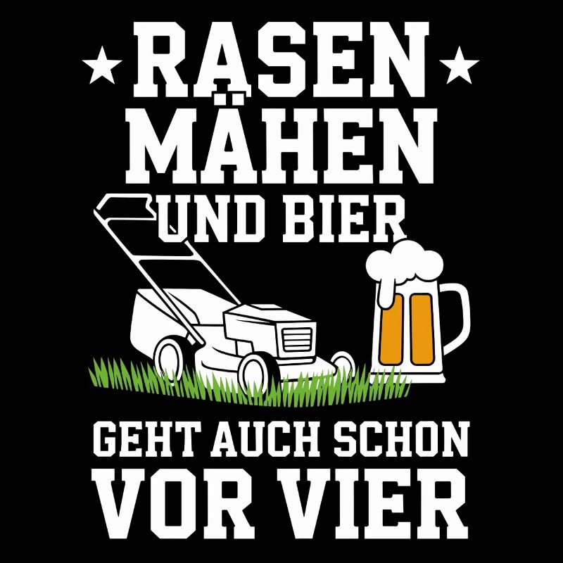Mowing the lawn and beer is already possible before four