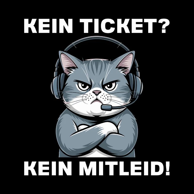 Informatiker System Administrator Büro Katze