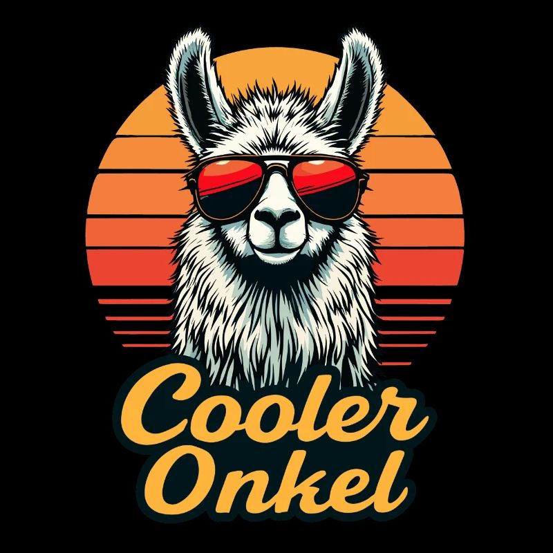 Cooler Onkel Bester Patenonkel Neffe Alpaka Lama
