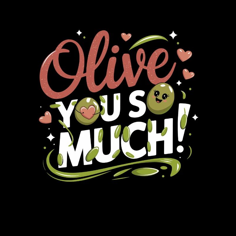 olive vous tellement drôle graphique avec sincère