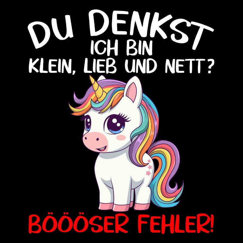 Einhorn lustiger Spruch frech Geschenk süß Mädchen