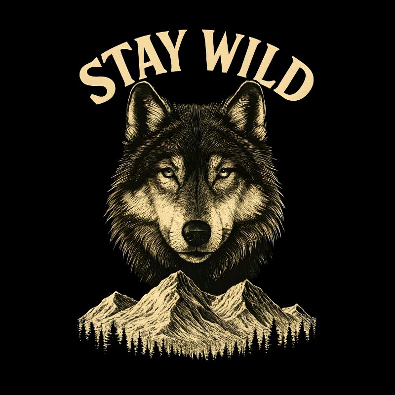 Stay Wild - Restez sauvage - Loup