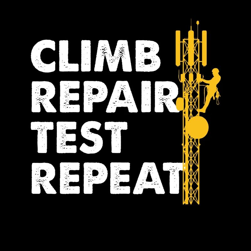 Climb Repair Test Repeat Cell Tower Climber