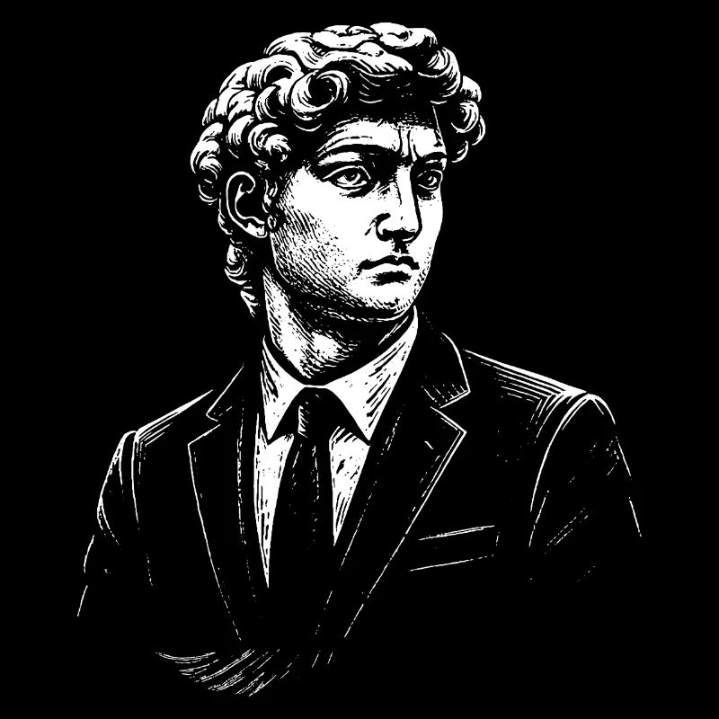 David Michelangelo in suit