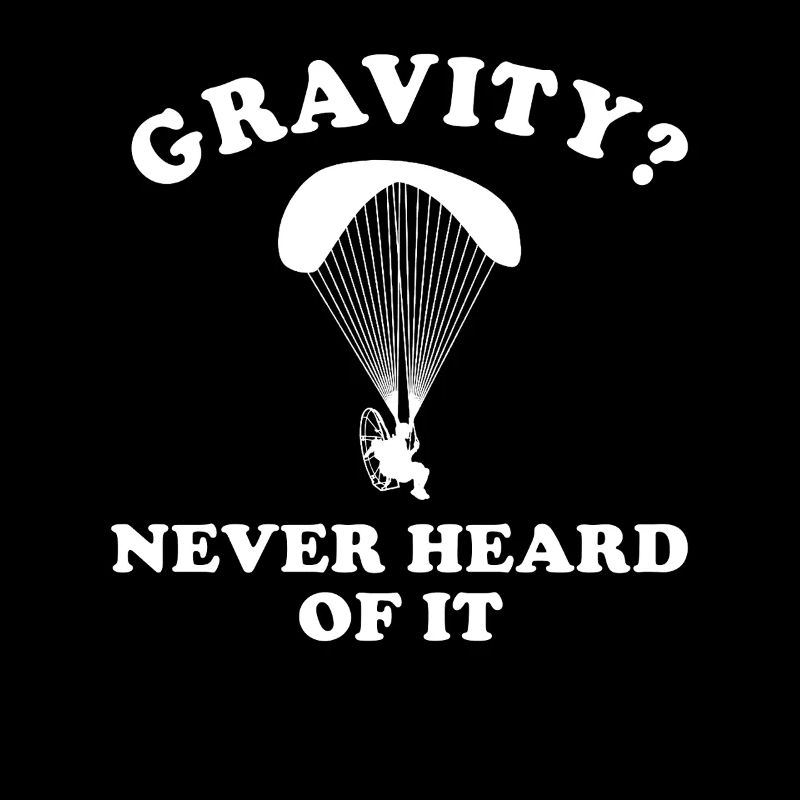Mème hilarant de gravité de paramoteur