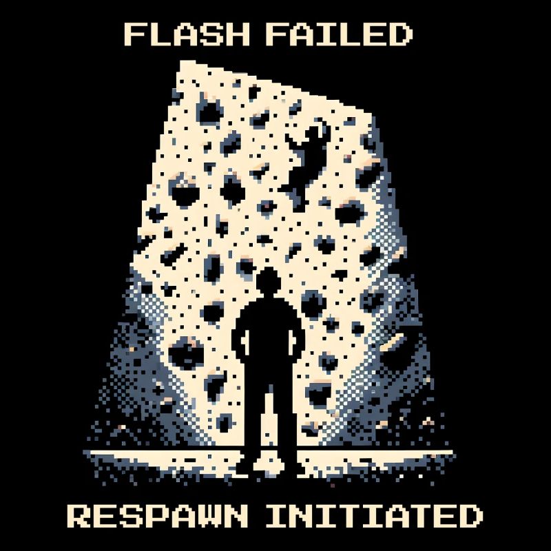 Flash Failed | Bouldern Pixel Art Crashpad