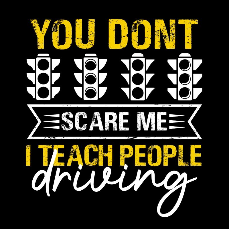 Bold Driving Instructor Traffic Light Design