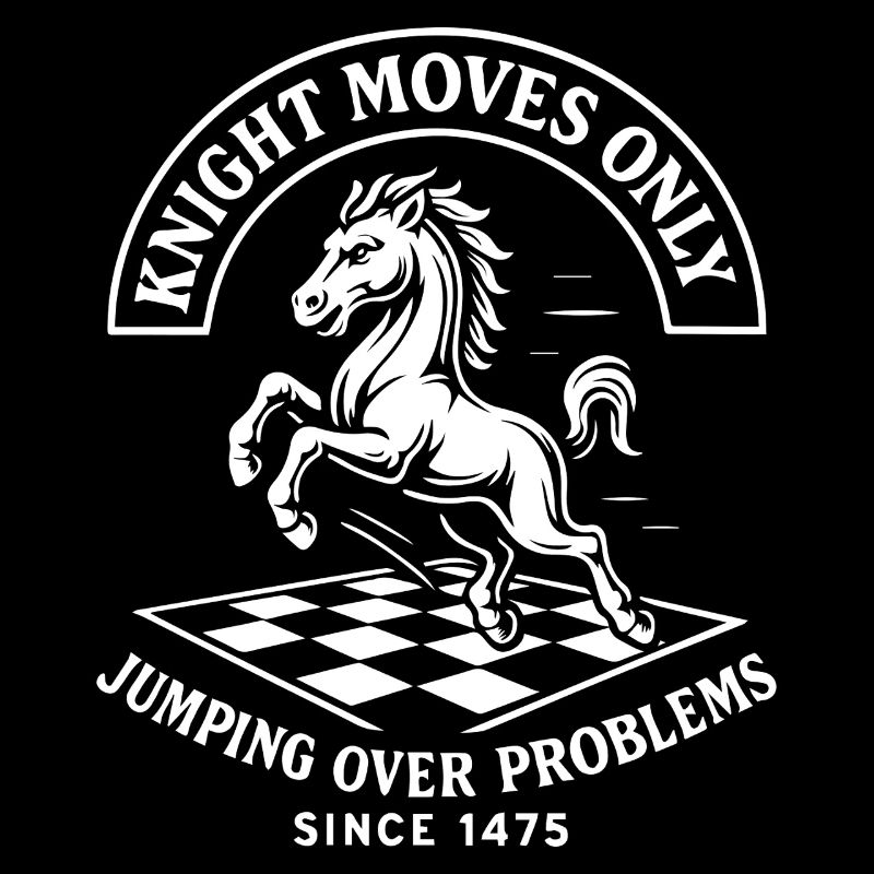 Le chevalier ne bouge que les joueurs d’échecs Humour