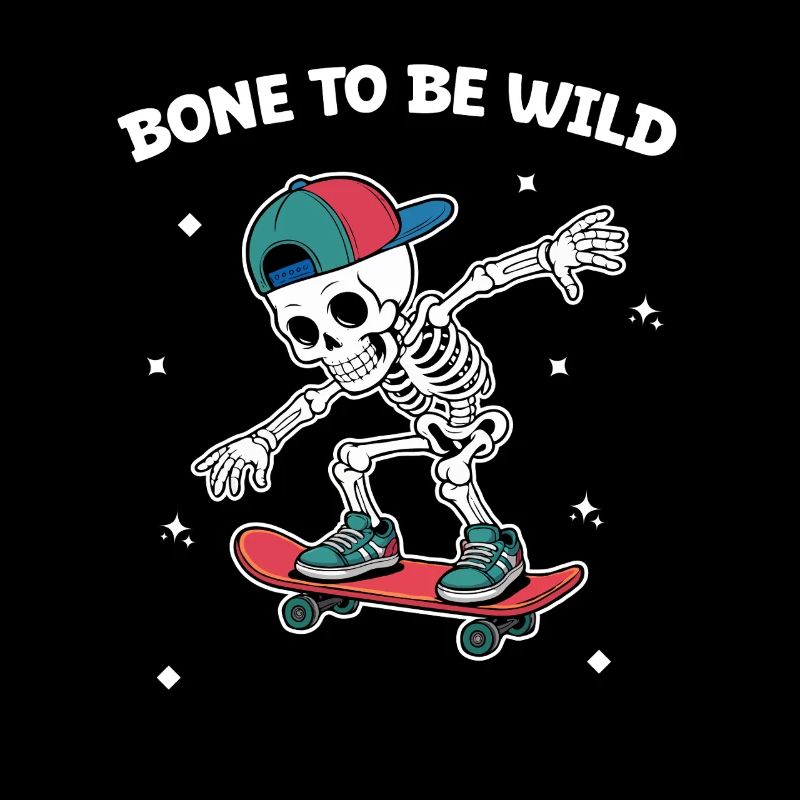 Skull Skeleton Skateboard Adventure