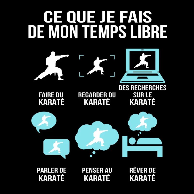 Ce Que Je Fais De Mon Temps Libre Karaté Humour