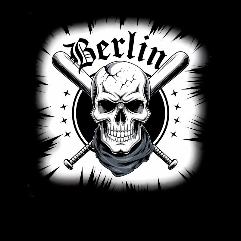 Conception d’épées croisées crâne de Berlin