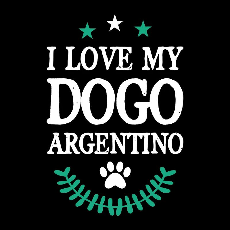 Argentine Dog Love Statement Design