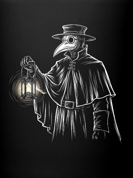 Charlatan mystique avec lanterne