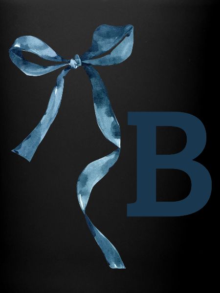 Monogramm b Geschenkidee