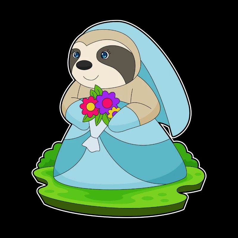 Sloth Bridal Bouquet Wedding