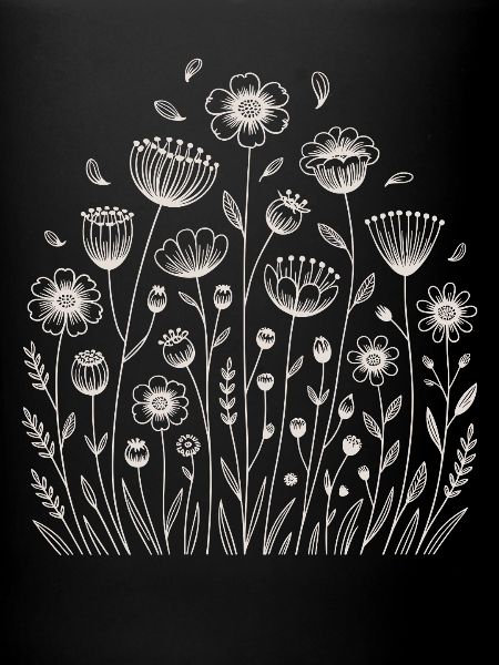 Playful floral pattern