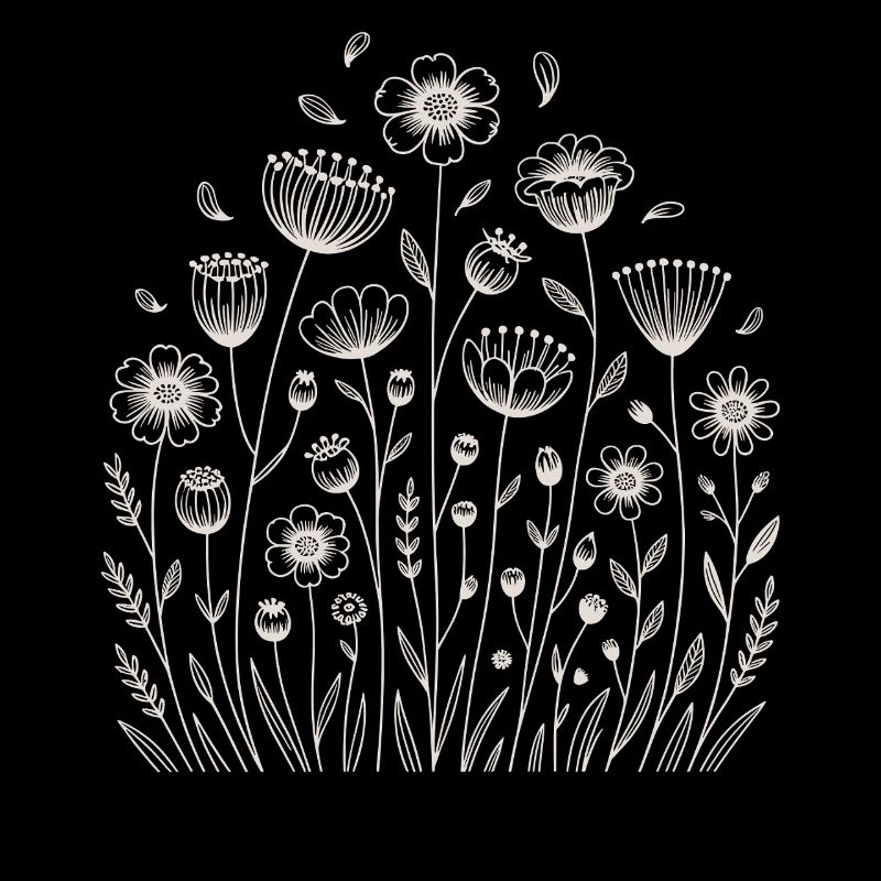 Verspieltes Blumenmuster