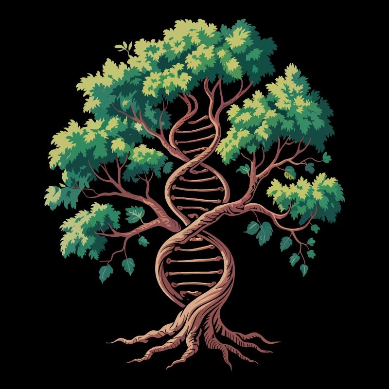 Lebensbaum DNA Verschmelzung