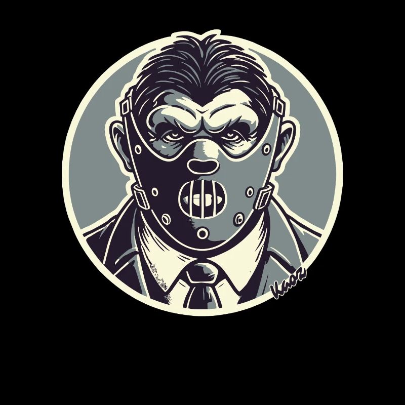 Horror-Inspired Gentleman Mask Design