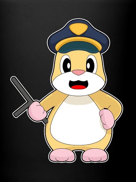 Hamster Policier Bâton Police