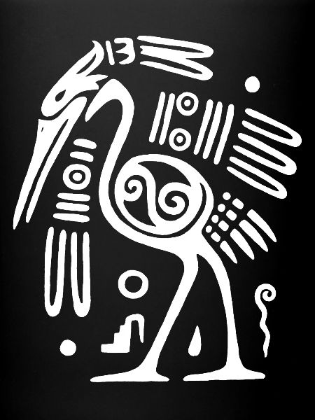 White totem bird
