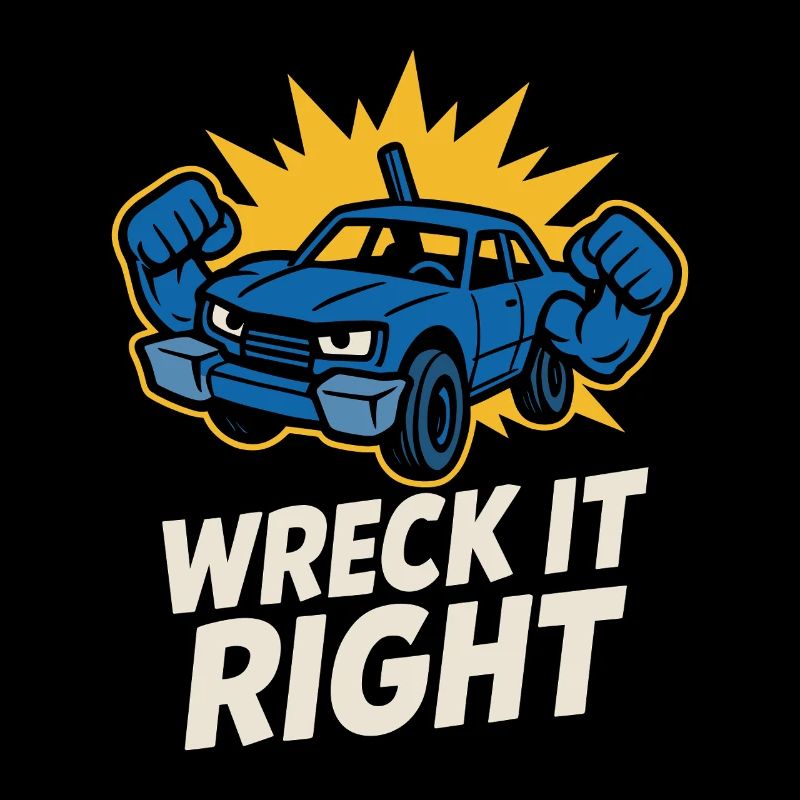 Demolition Derby Fan Pit Crew Crash Driver Fair