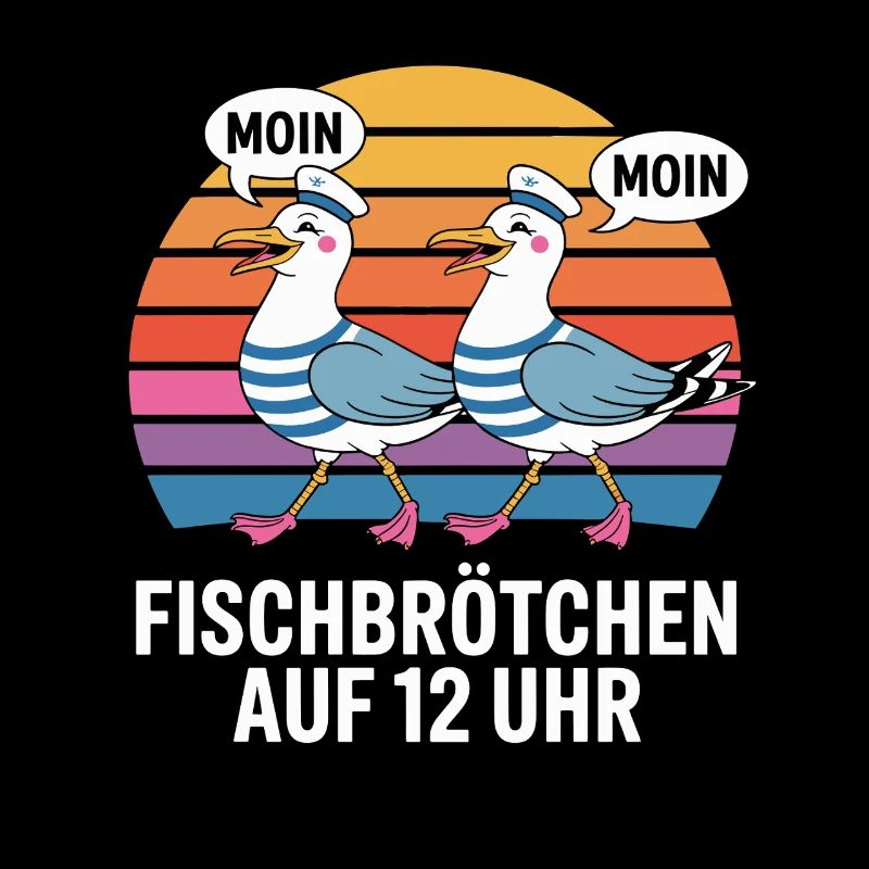 Moin Moin Seagulls Maritim Fish Rolls at 12 o'clock