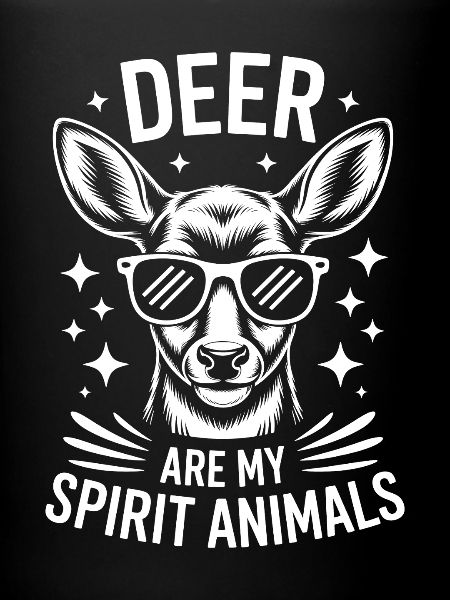 Cool deer with sunglasses