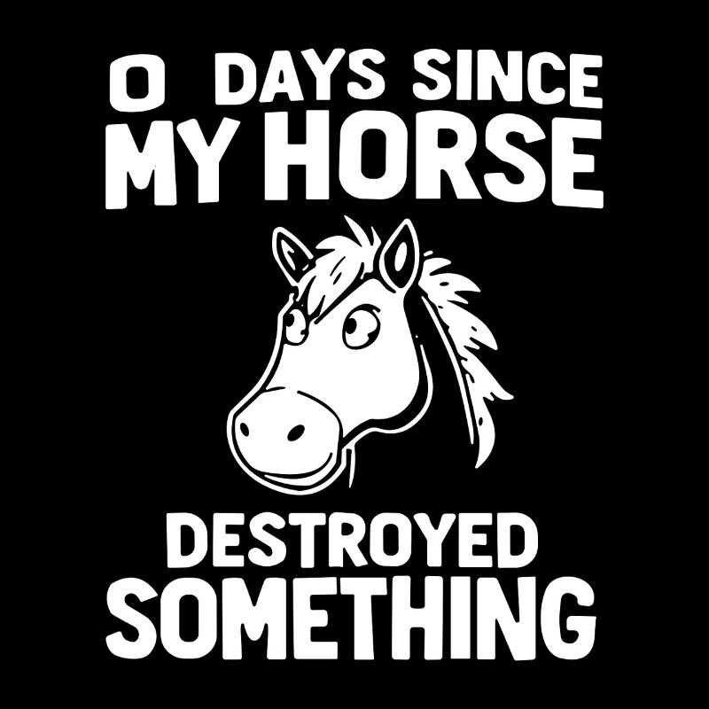 0 Days Since My Horse Destroyed Something Fun