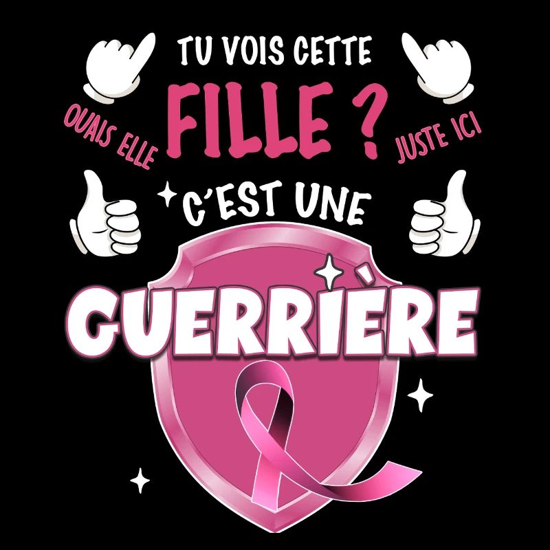 Pink October Breast Cancer Ribbon Warrior