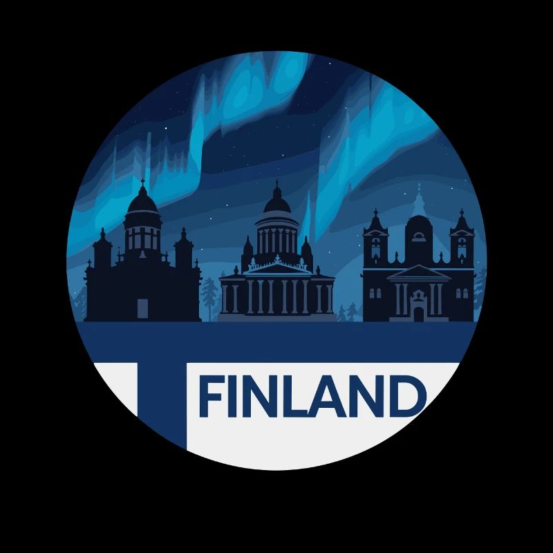 Finland Aurora Skyline