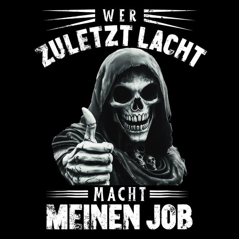 Who Laughs Last Grim Reaper Death Halloween Gift