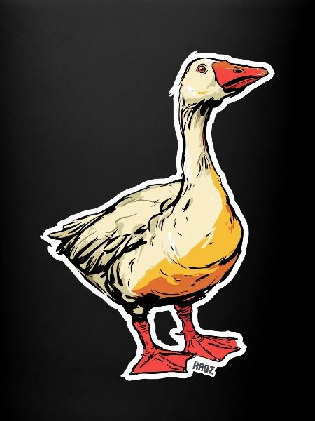 Comic Goose with Beak
