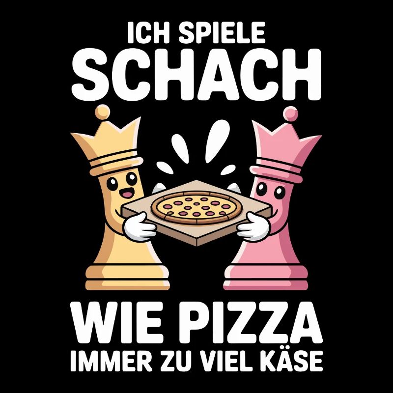 Joueur d’échecs et de pizza Extra Cheese Chess