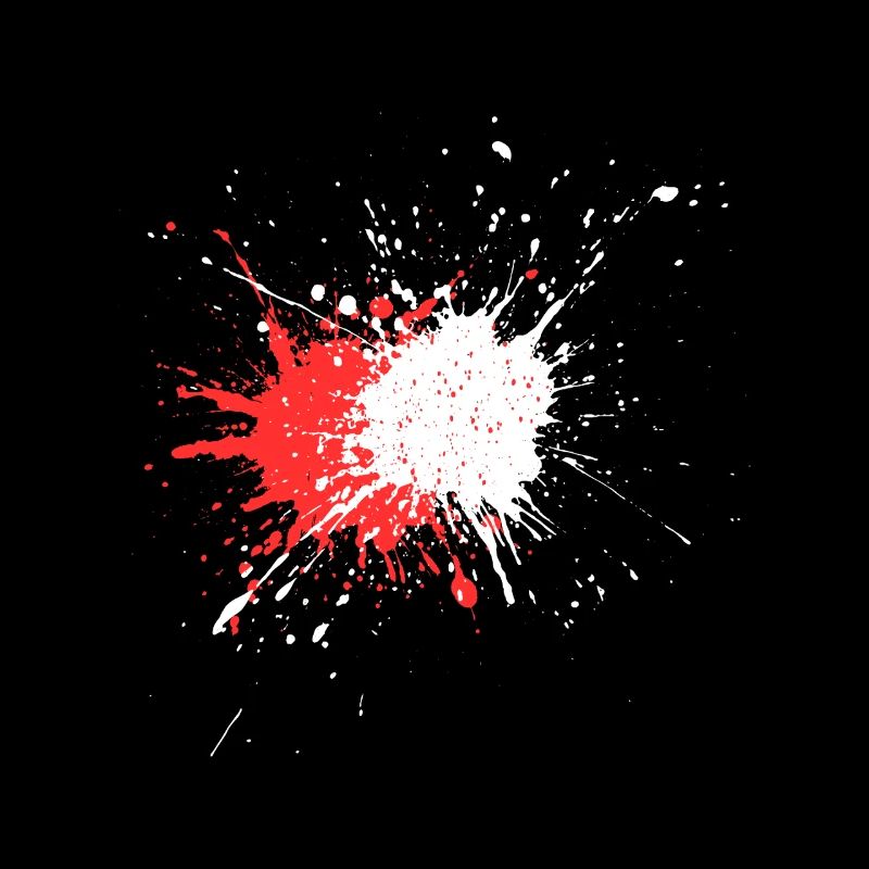 Abstract paint spraying technique on black