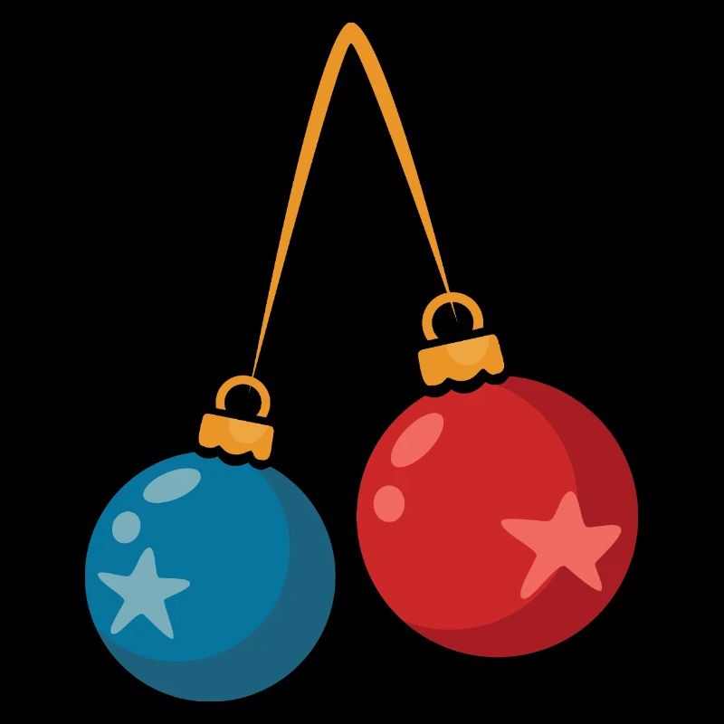 Bunte Weihnachtskugeln Deko Design