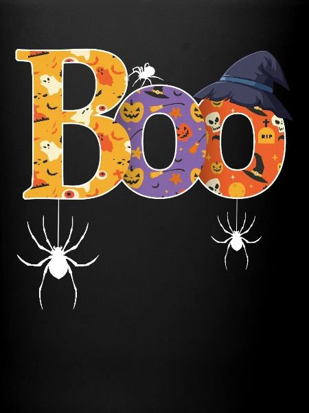 Boo Pattern Halloween