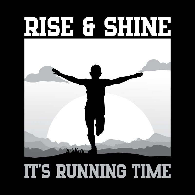 Marathon Runner Rise & Shine Running Gift Idea