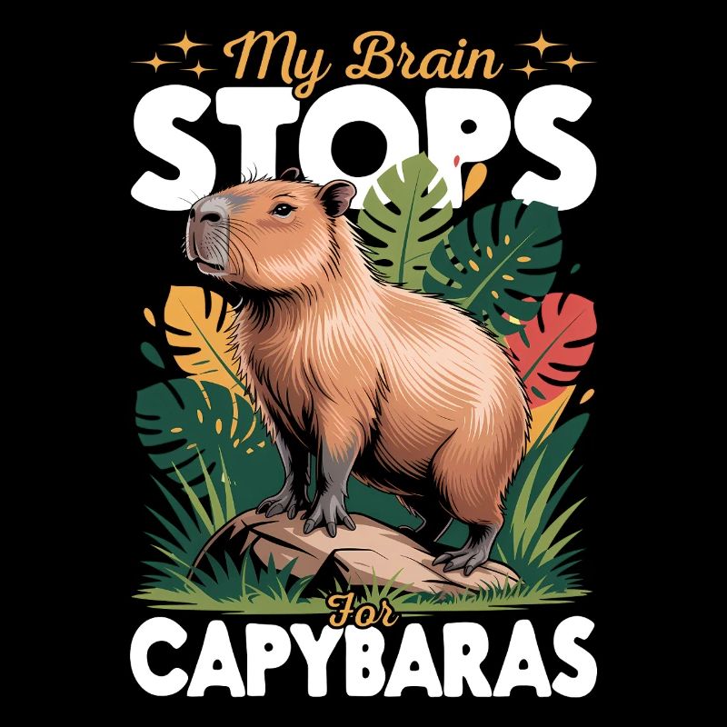 Funny aesthetic Kawaii Capybara