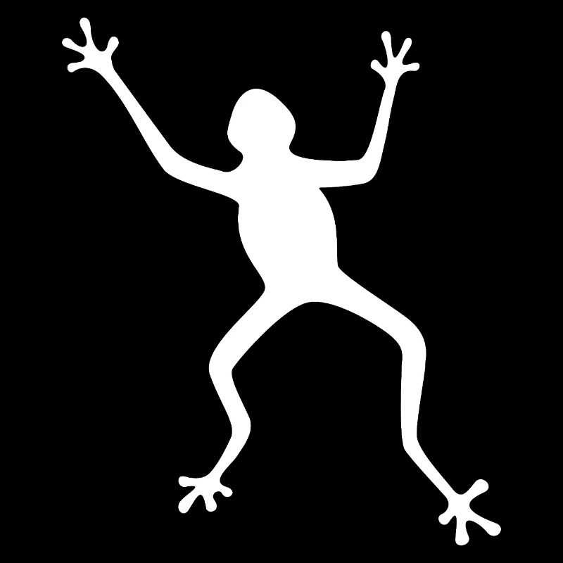 Silhouette de grenouille : tropicale, forêt tropicale