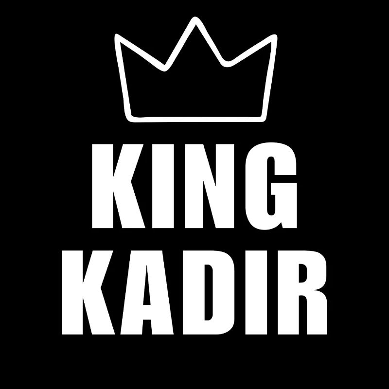 Kadir Name mit Buchstabe K - King Crown Hemd