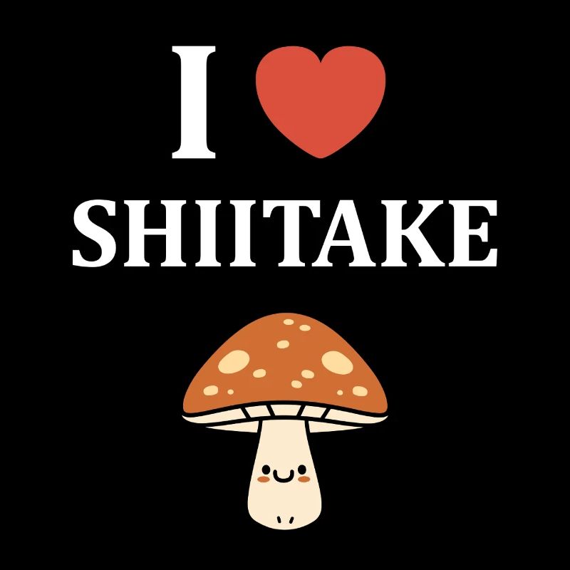 J’aime Shiitake champignon kawaii
