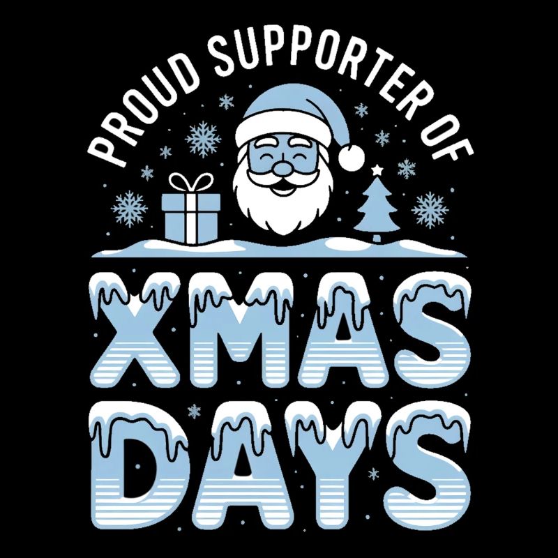 Xmas Days Blue Santa Design