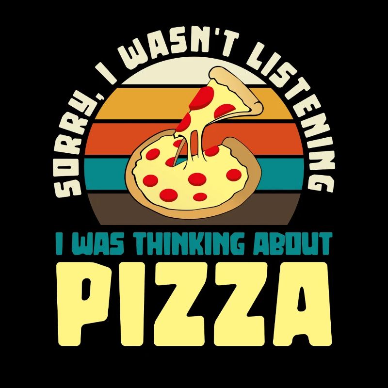 Pizza Träumer Retro Motiv