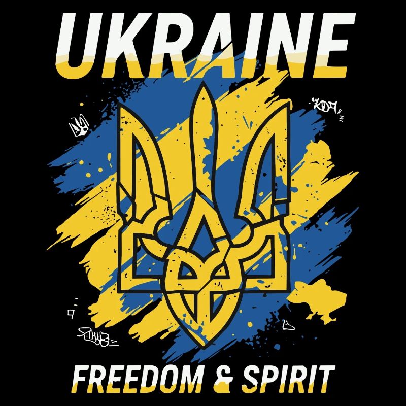 Ukraine Freedom Crest Art