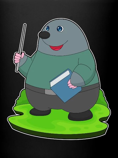 Mole Teacher Book School