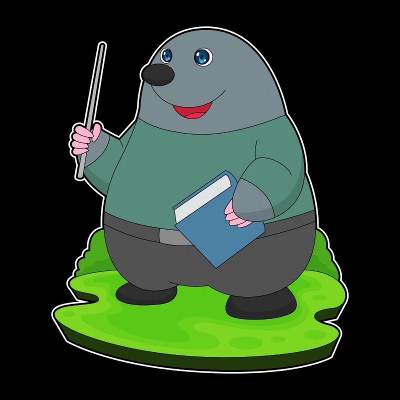 Mole Teacher Book School