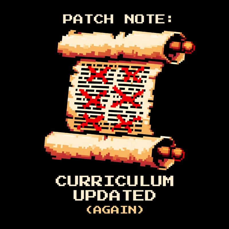 Patch Notes: Curriculum Updated | School humor