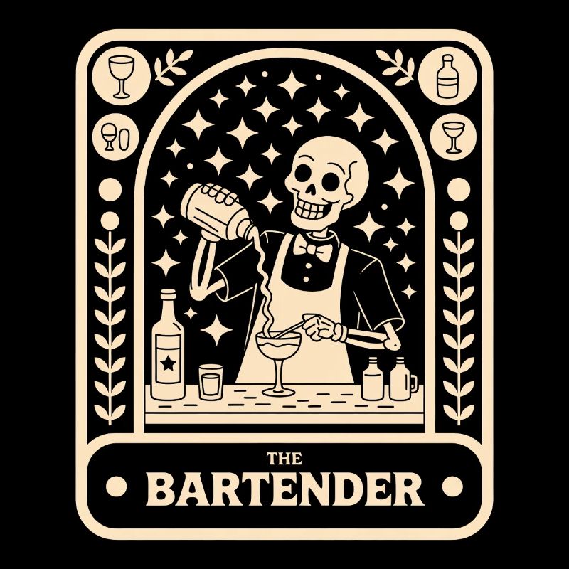 Bartender Barman The Bartender Tarot Cocktail