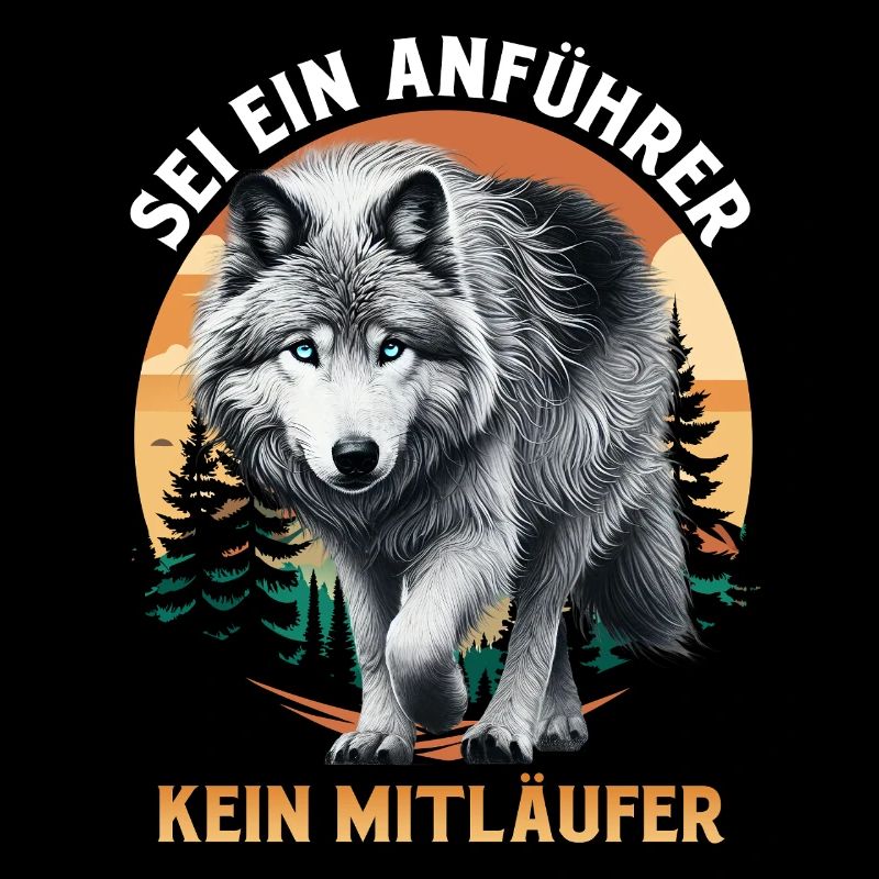 Wolf Spirit SEI EIN ANFÜHRER KEIN MITLÄUFER Lustig